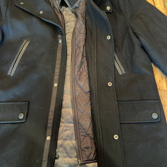 Kenneth Cole Mens Full Zip Button Snap Closure Wool Jacket Size L - Picture 3 of 6